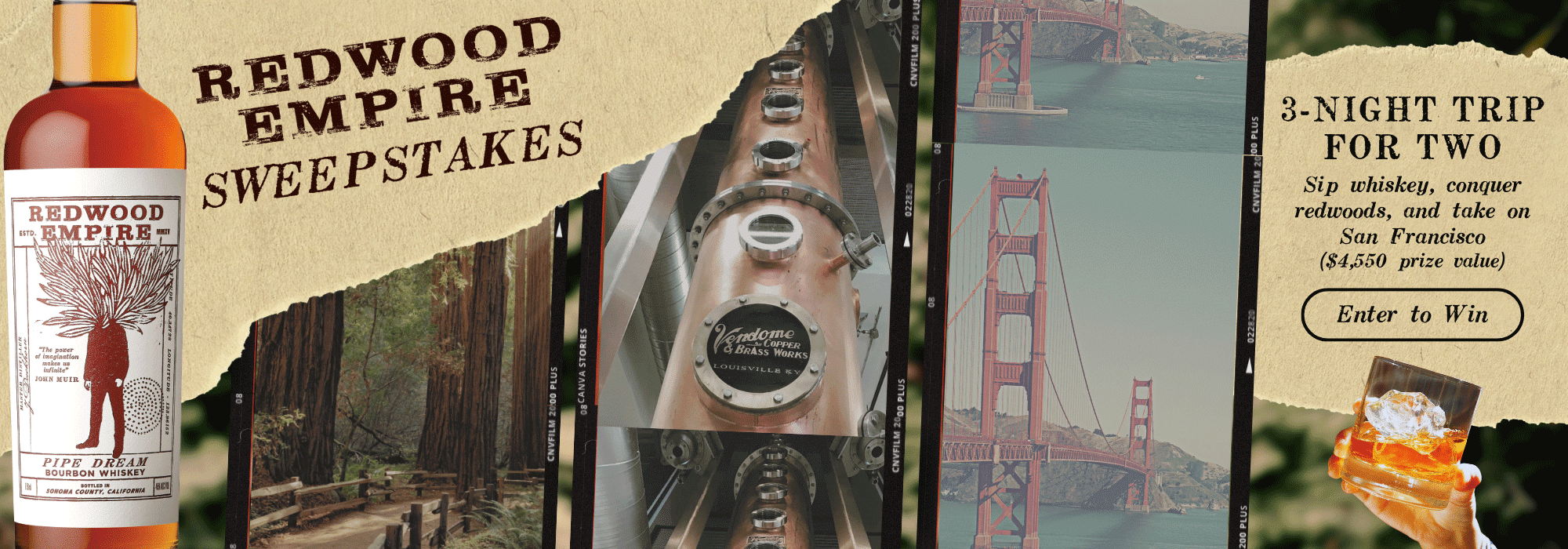 Enter Redwood Empire Whiskey Sweepstakes