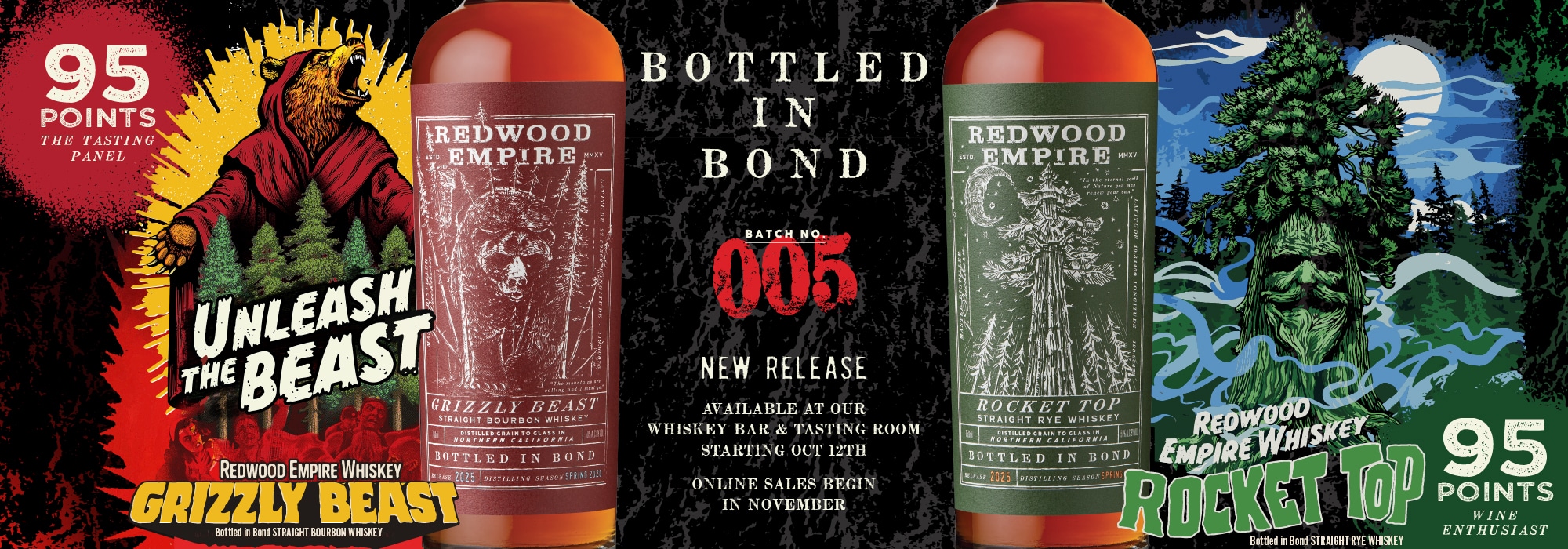 Bottled-in-Bond Whiskey Redwood Empire Batch 005