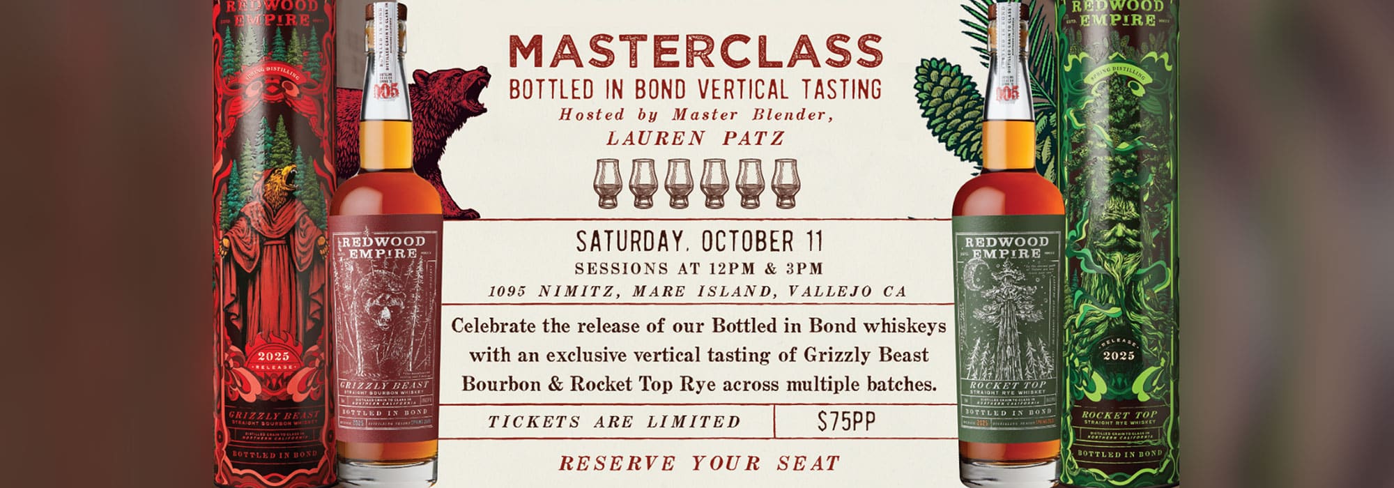 Masterclass Redwood Empire Whiskey Distillery
