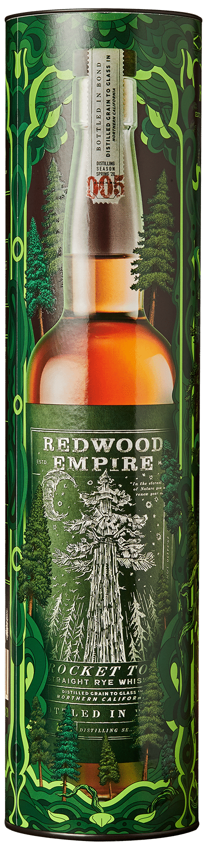 RocketTop Bottled-in-Bond Craft Whiskey Gift Tube