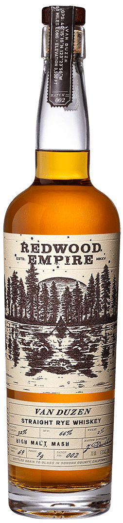 VanDuzen Straight Rye Whiskey RedwoodEmpire