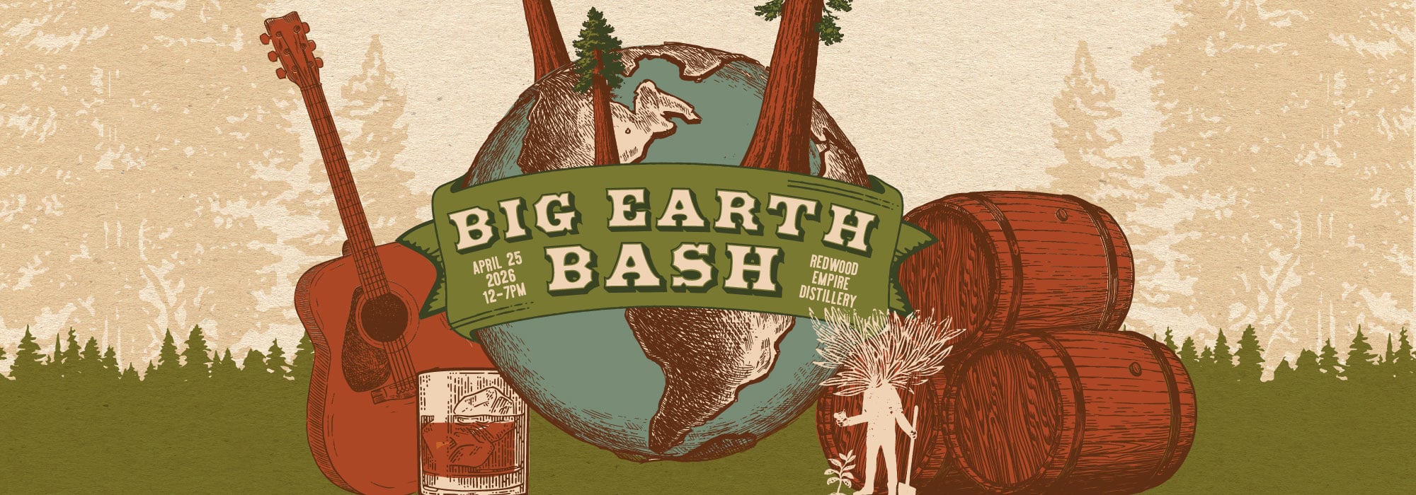 Big Earth Bash Redwood Empire Whiskey Distillery